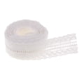 thumbnail image 1 of 5yds Pleated Edge Band Ruffle Trims Sewing Craft White 5cm, 1 of 8