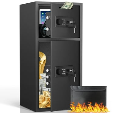 2.6 Cubic Feet Depository Drop Safe With Digital Lock & Anti-Fishing Slot - For Cash, Guns, Valuables