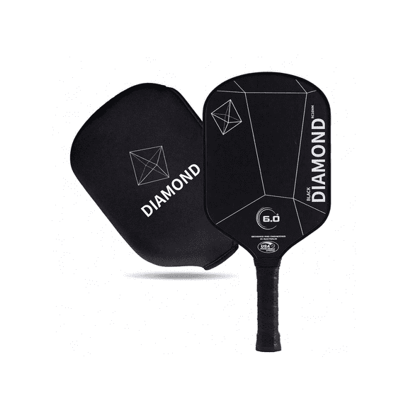 6.0 Double DIAMOND T700 16MM PRO Carbon Fiber Textured Matte Spin Pickleball Paddle, Multiple Colors, Adult Professional Competition Paddle