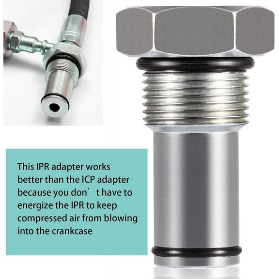 6.0 High Pressure Oil Pump IPR Valve Air Test Fitting Fits Ford 6.0L Powerstroke