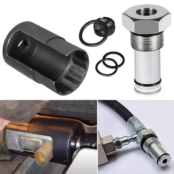 6.0 IPR Valve Socket and Air Test Fitting Tool FIT Ford 6.0L Powerstroke US