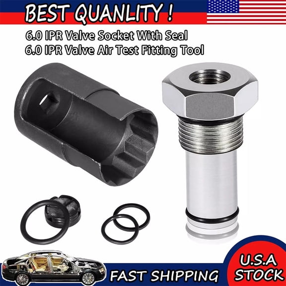 6.0 IPR Valve Socket and HPOP Air Test Fitting Tool FITS Ford 6.0L Powerstroke
