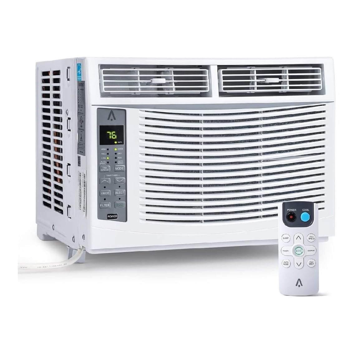 6,000 BTU Smart Window Air Conditioner No/With Wi-Fi Connected, AC Unit ...