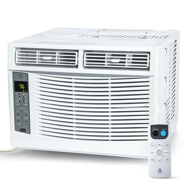 6,000 BTU Turbo Fast Cooling Window AC - Smart Control & Easy Installation for Up to 250 Sq.Ft
