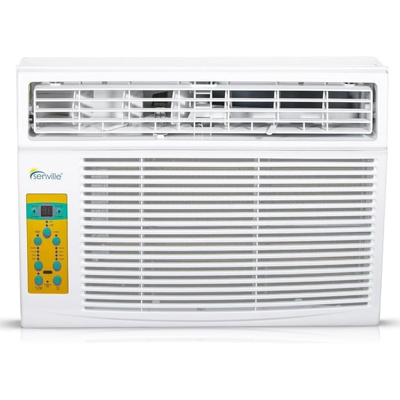 6,000 BTU Window Air Conditioner, Cools Up to 250 Sq. Ft., Easy to Use, Washable Filter