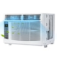 thumbnail image 1 of 6,000 BTU Window Air Conditioner Efficiently Cools Up to 250 Sq Ft, Features Remote Control, 3 Cooling & Fan Speeds, and Includes Window Install Kit for Easy Setup, 1 of 6