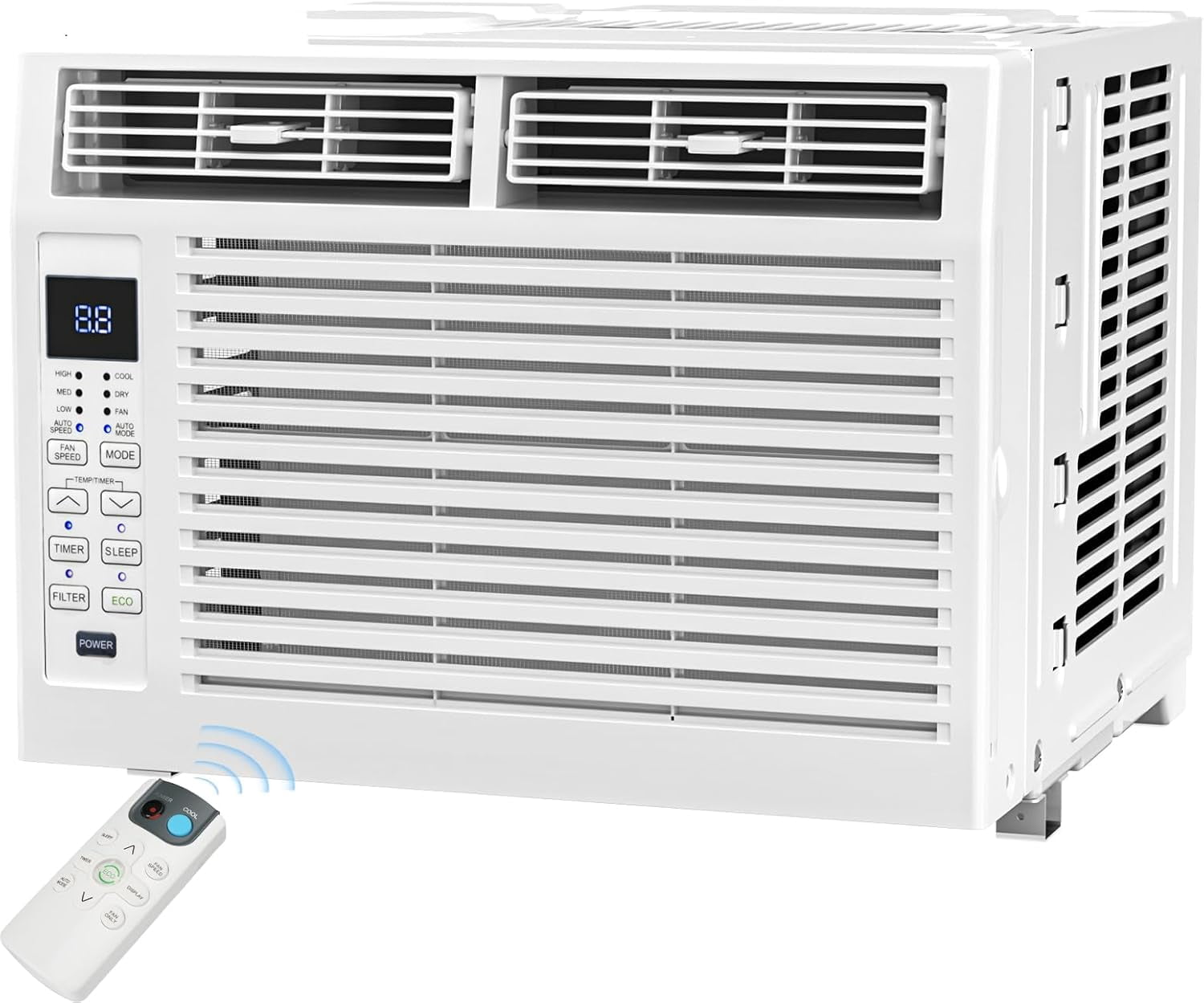 6,000 BTU Window Air Conditioner,Window AC Unit,Cools Rooms up to 250 ...