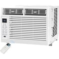 thumbnail image 1 of 6,000 BTU Window Air Conditioner,Window AC Unit,Cools Rooms up to 250 Sq.Ft.,6 in 1 Modes Air Conditioner Window Unit with Remote Control,Easy to Install,Energy Saving,White, 1 of 7