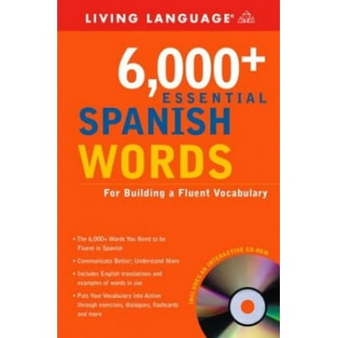 Pre-Owned 6,000+ Essential Spanish Words [With CDROM] (Paperback) 1400020905 9781400020904