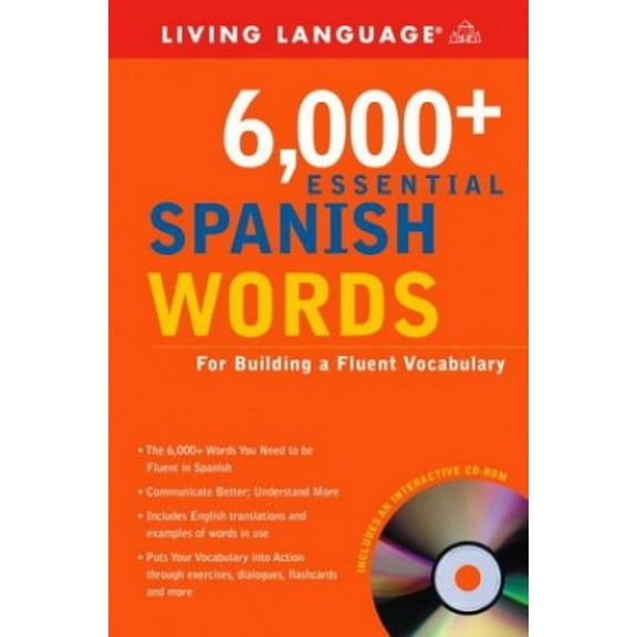 Pre-Owned 6,000+ Essential Spanish Words [With CDROM] (Paperback) 1400020905 9781400020904
