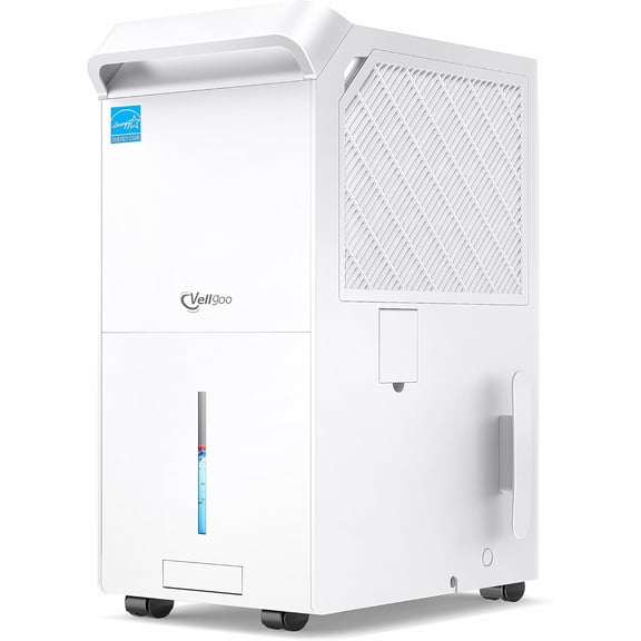 6,000 Sq.Ft Most Efficient Energy Star 2025 Dehumidifier, Max 140 Pint/D Smart Compressor Dehumidifier for Basement with Drain Hose, Home,Large Rooms