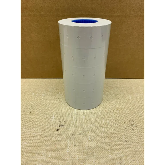 6,000 White Tags Labels Refill For Motex Mx-5500 Or One Line Price Gun Blank