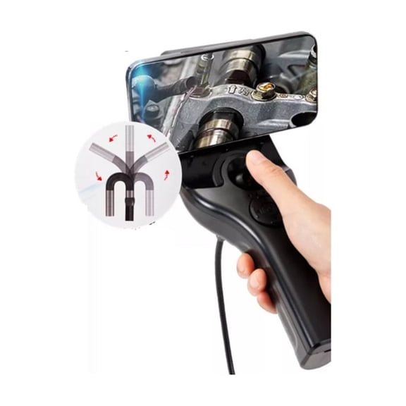 6.00MM Endoscope Camera 1080P HD Articulating Borescope 360°/720° Rotating Car Pipe Inspection For Smartphone ,Stunning Clarity