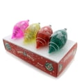 thumbnail image 1 of 6.00In Tinsel Teardrop, Glass, Shiny Brite Ornament Retro 4015540, 1 of 2