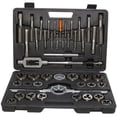 thumbnail image 1 of Qualtech DWT45PC-MM-SET 6-24mm Carbon Steel NC and NF Tap and Die Set, 1 of 6
