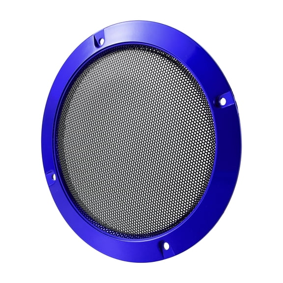 6.02 Inch Car Auto Metal Audio Speaker Grill Cover Mesh Woofer Horn Guard Decorative Circle Grille Protector Blue