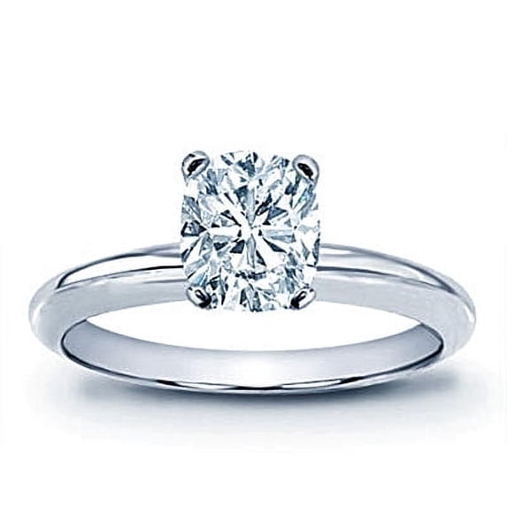 6.07 Ct Brilliant Cushion Cut Wedding Engagement Rings have Rounded Corners and Larger Facets