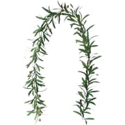 6.07FT Artificial Olive Branches, Realistic Greenery Garland Faux Ivy Vines for Table Centerpieces Front Door Wedding Wall Home Decor