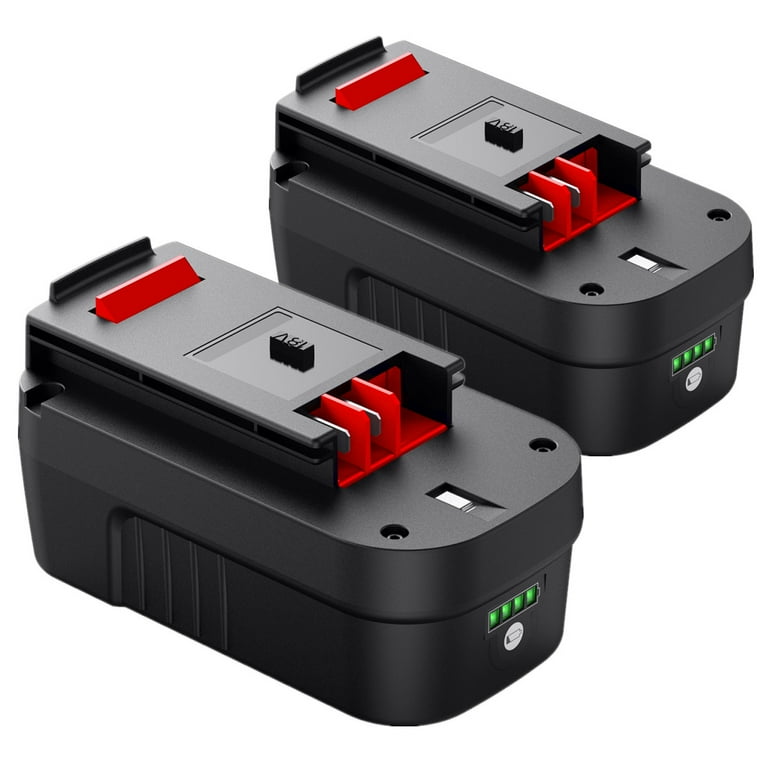 2-Pack 18V Lithium Battery For Black Decker HPB18 HPB18