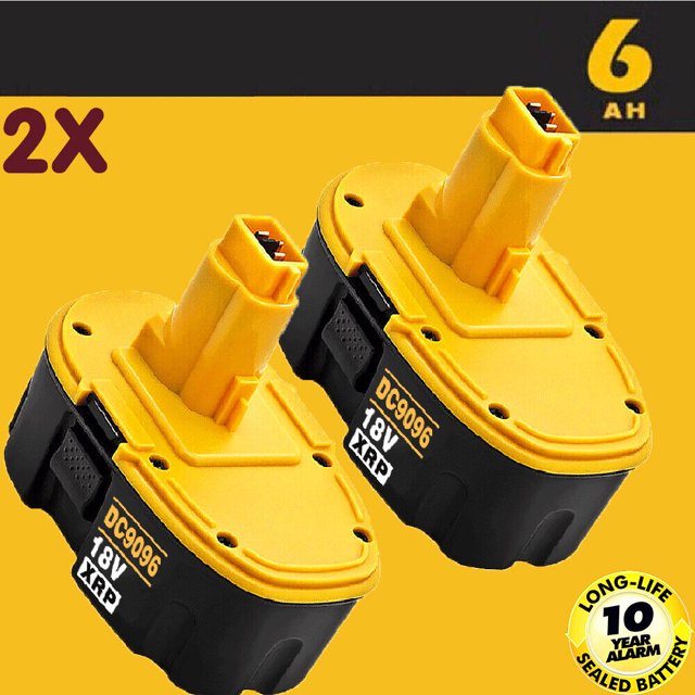 6.0Ah 2Pack 18 Volt for Dewalt XRP Battery DC90962 DC9098 DC9099