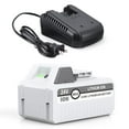 thumbnail image 1 of 6.0Ah 24V Lithium-ion Battery and Battery Charger for Snow Joe + Sun Joe 24V Cordless Power Tools, 1 of 6