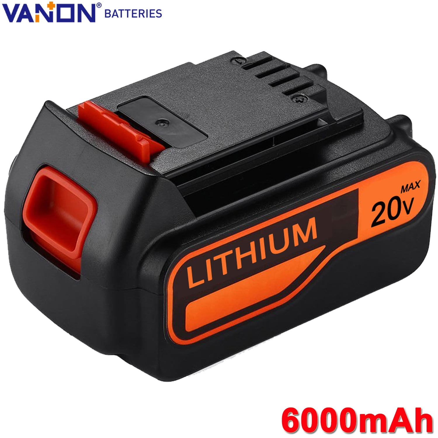 6.0Ah For Black Decker 20 Volt Lithium-Ion Battery LB2X4020-OPE LBXR20 LBX20 20V