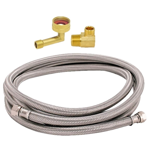 6.0Ft Dishwasher Installation Set Dishwasher Water Supply Line Burst Inner Tube Easy to Use