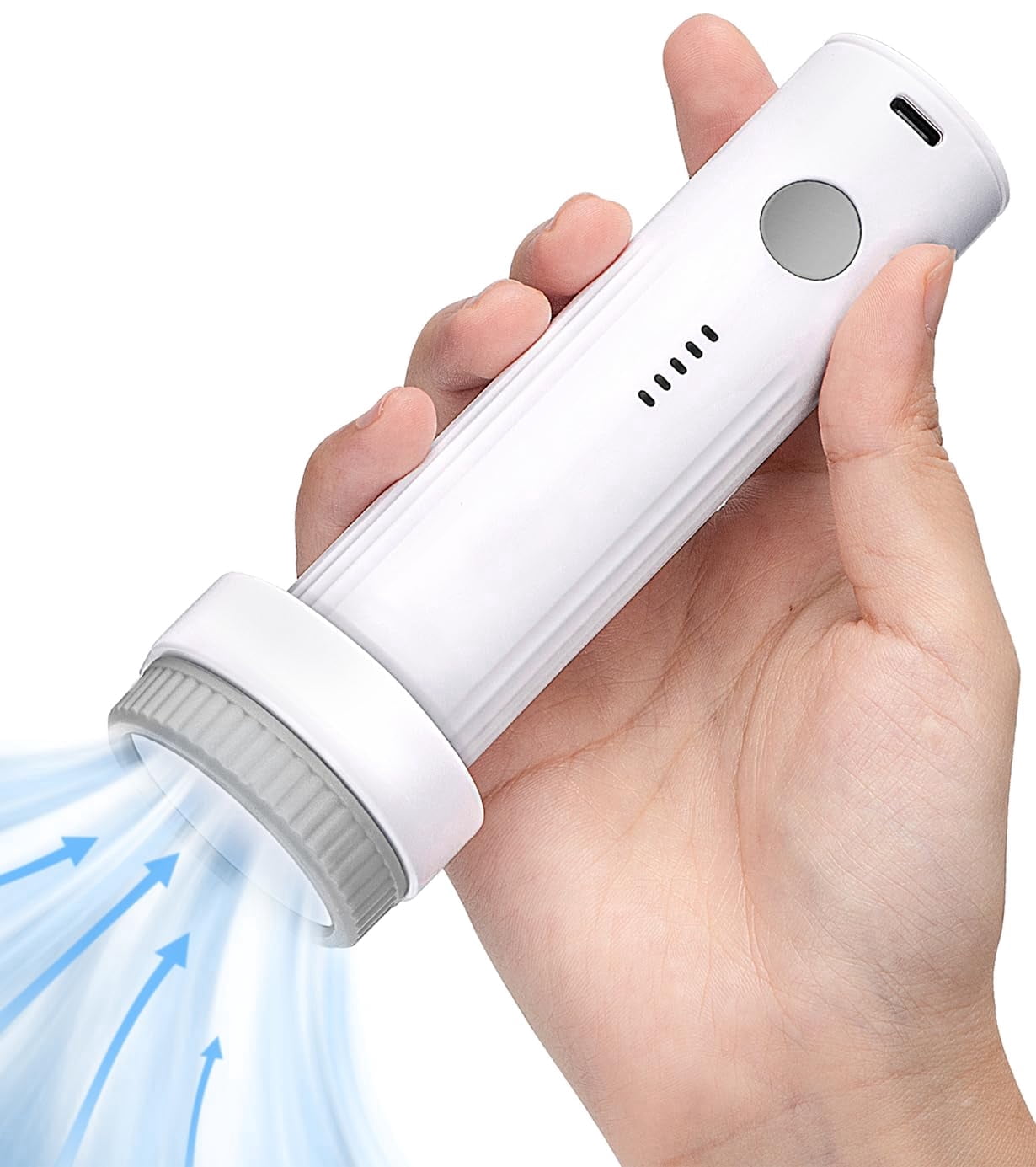 6.0Kpa Cordless Electric Vacuum Pump for Storage Bags, USB Rechargeable Portable Vacuum Sealer for Travel Air Pump Compression Bag Pumps for Clothes Blankets Bedding, Grey (No bags)