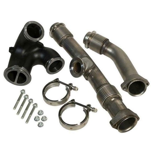 6.0L Powerstroke Uppipes Kit with EGR Connector for 2004.5-2007 Ford F-3