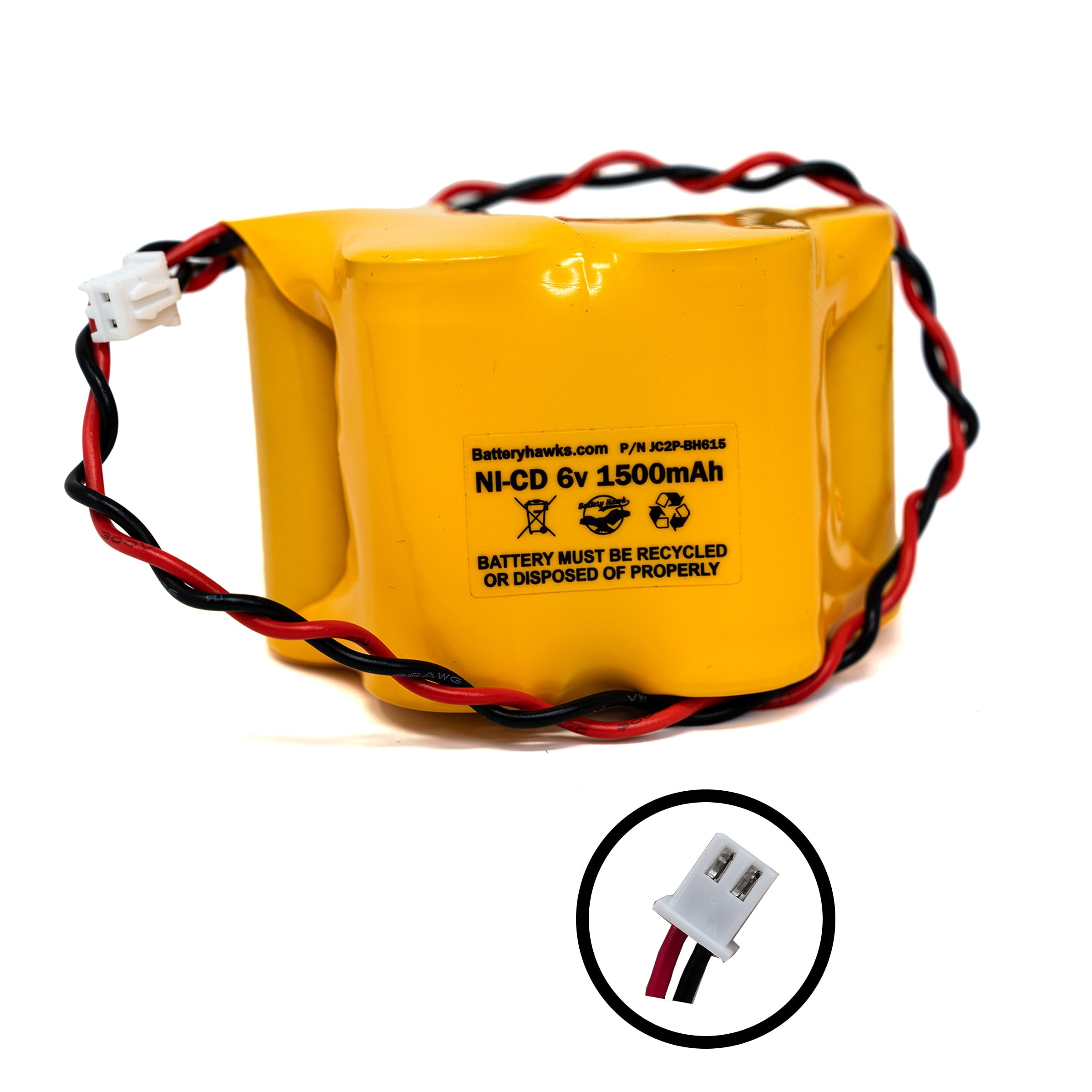 6.0V 1.5AH ELB-615N ELB615N Ni-CD SC1500MAH 6V for Exit Sign Emergency ...