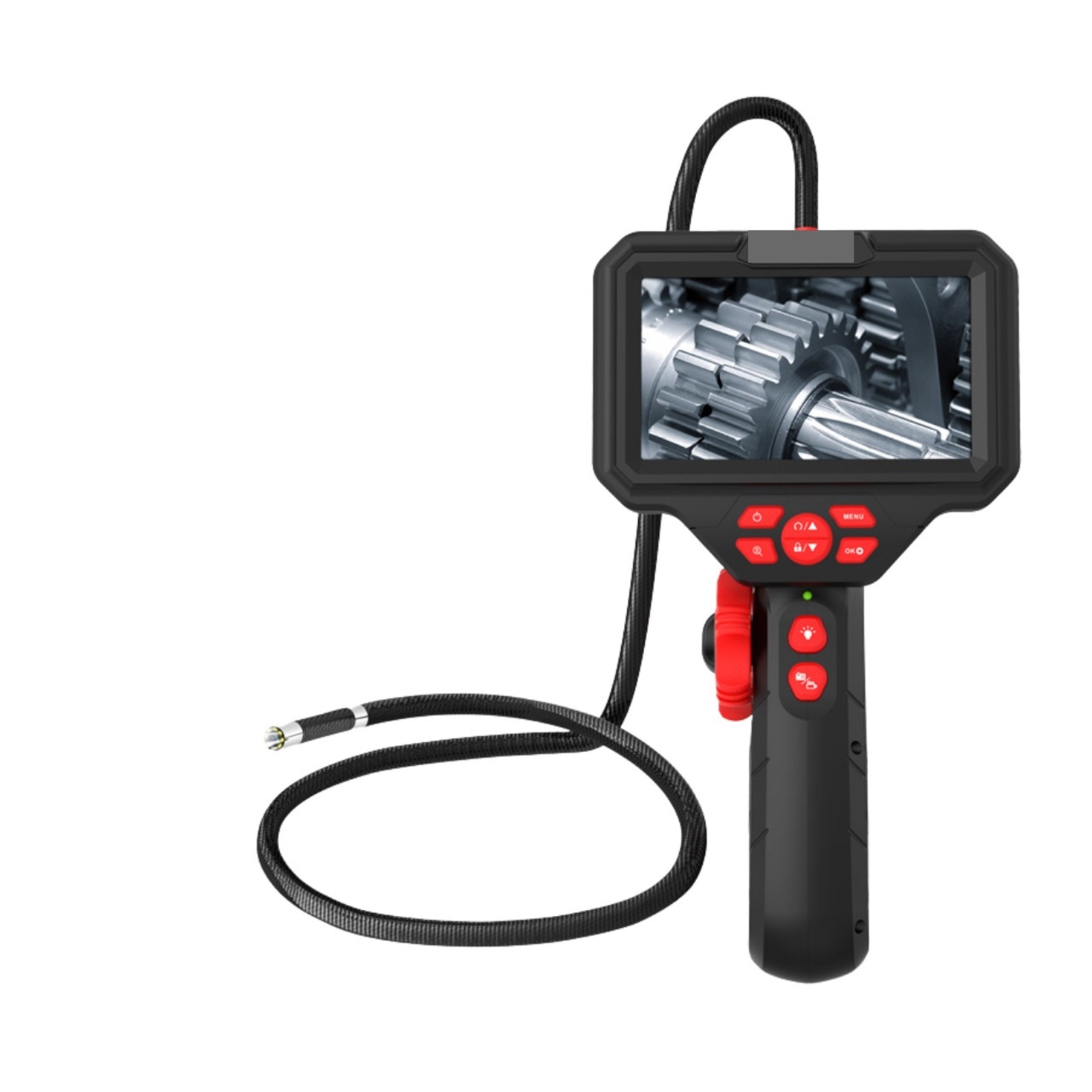 6.0mm 8.5mm 5inches Rotatable 360Degree Endoscope Mini Camera Borescope Waterproof LED Car Inspection Camera ,Stunning Clarity