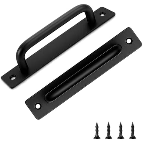 6-1/2" Pulls Gate Handle Metal Handle Gate Pull Handle Shed Door Handle Fence Gate Handles for Wooden Fences Outdoor (2 Pack 5")