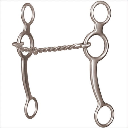 6 1/2" Classic Equine Performance Series Ring Gag Twisted Wire Horse Mouth Bit