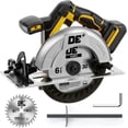 thumbnail image 1 of 6-1/2 inch Brushless Cordless Circular Saw for DeWalt 20V Battery, Miter Cut 8000 Rpm Variable Speed Handheld Power Saw for Wood Cutting (Tool Only), 1 of 10