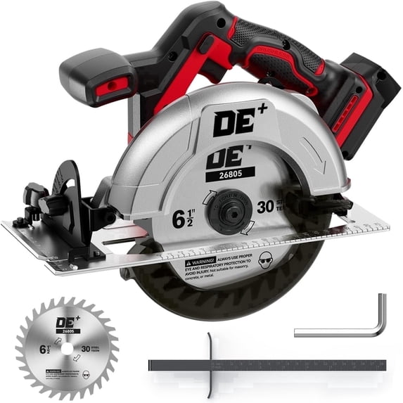 18V Brushless Cordless 6-1/2 inch Circular Saw, 8000 RPM Variable Speed, for Milwaukee M18 Battery, Battery Not Included