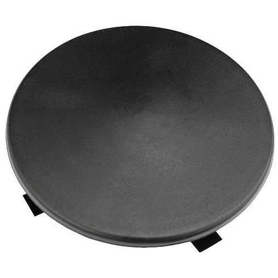 6.5" Round Light Pole Top Cap - Black Plastic, UV Stable | Fits Outdoor Lighting Poles, Fence Posts, Basketball Goals
