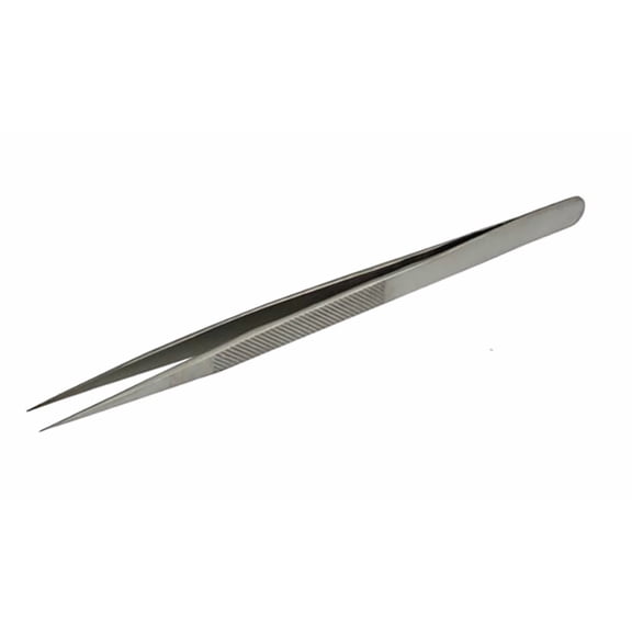 6-1/2" Straight Fine-Tipped Gemstone Diamond Melee Jewelry Making Tweezers - TWEZ-0008