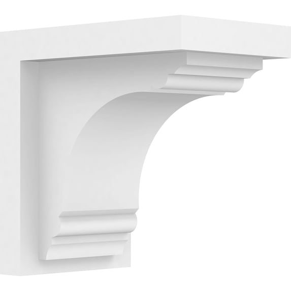 6 1/2"W x 10"D x 10"H Standard Warren Architectural Grade PVC Bracket