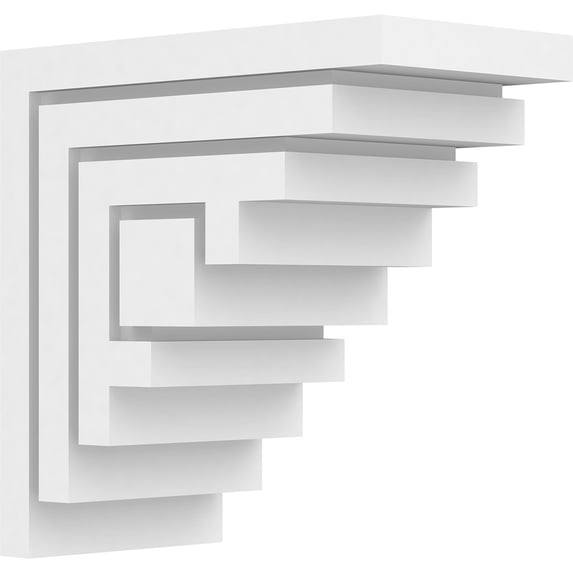 6 1/2"W x 12"D x 12"H Standard Landon Architectural Grade PVC Bracket