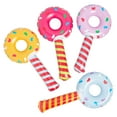 thumbnail image 1 of 6 1/2" x 13" Inflatable Donut with Sprinkles Wands Assortment - 12 Pieces, 1 of 1