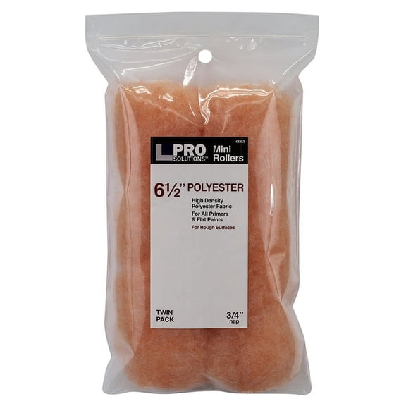 6-1/2 x 3/4 Nap Pro Solutions 44353 Pink Polyester Mini-Roller Cover, 2-Pack