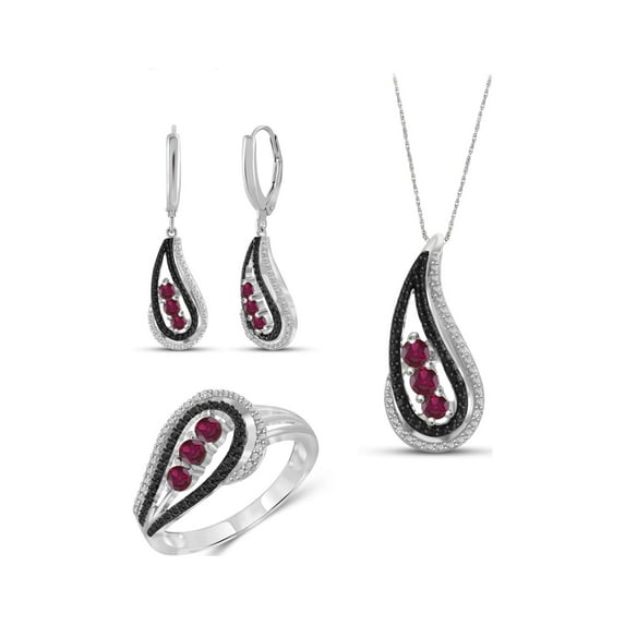 6 1/4 Carat T.G.W. Tanzanite 14k Gold Over Silver 3-Piece Jewelry set