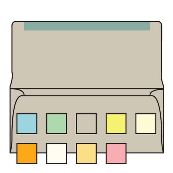 #6-1/4 Collection/Remittance Envelopes, 3-1/2" x 6-1/4" 24# Gray Pastel, Open Side, Flaps Extended (Box of 500)