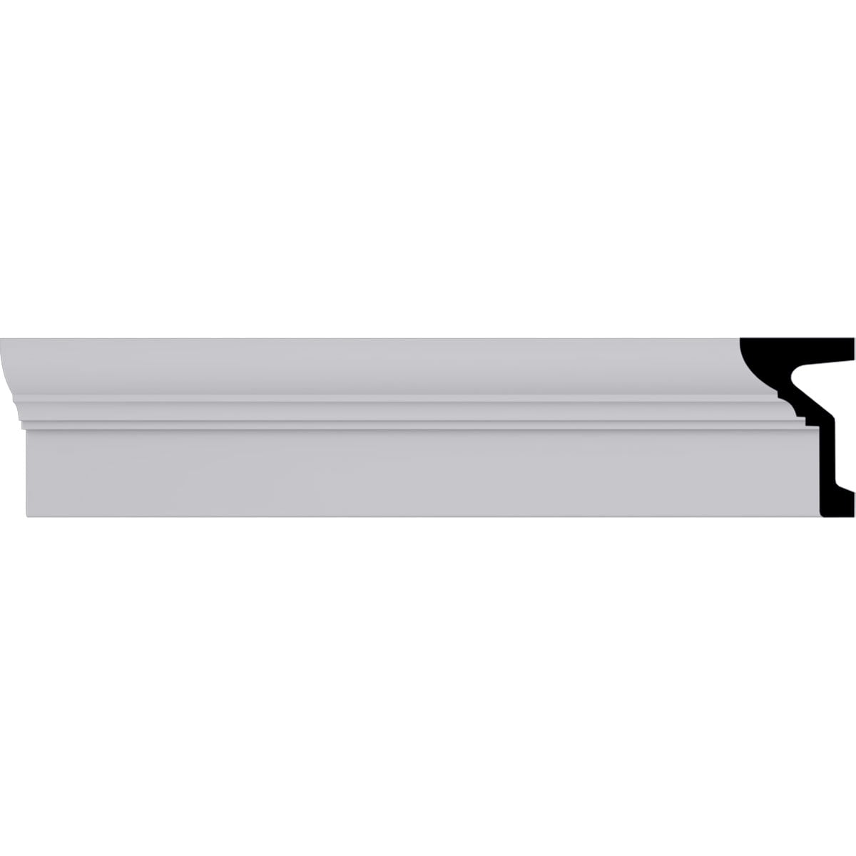 Primed Polyurethane 6-1/4" x 7-ft 10-1/2" Crown Moulding