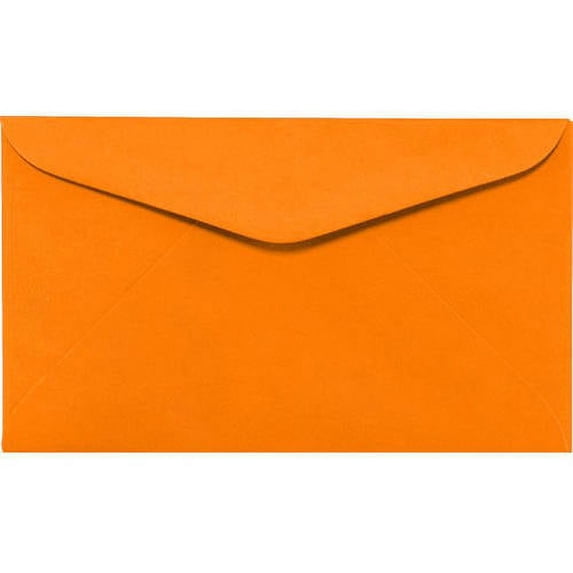 #6 1/4 Regular Envelopes (3 1/2 x 6) - Electric Orange (250 Qty.)
