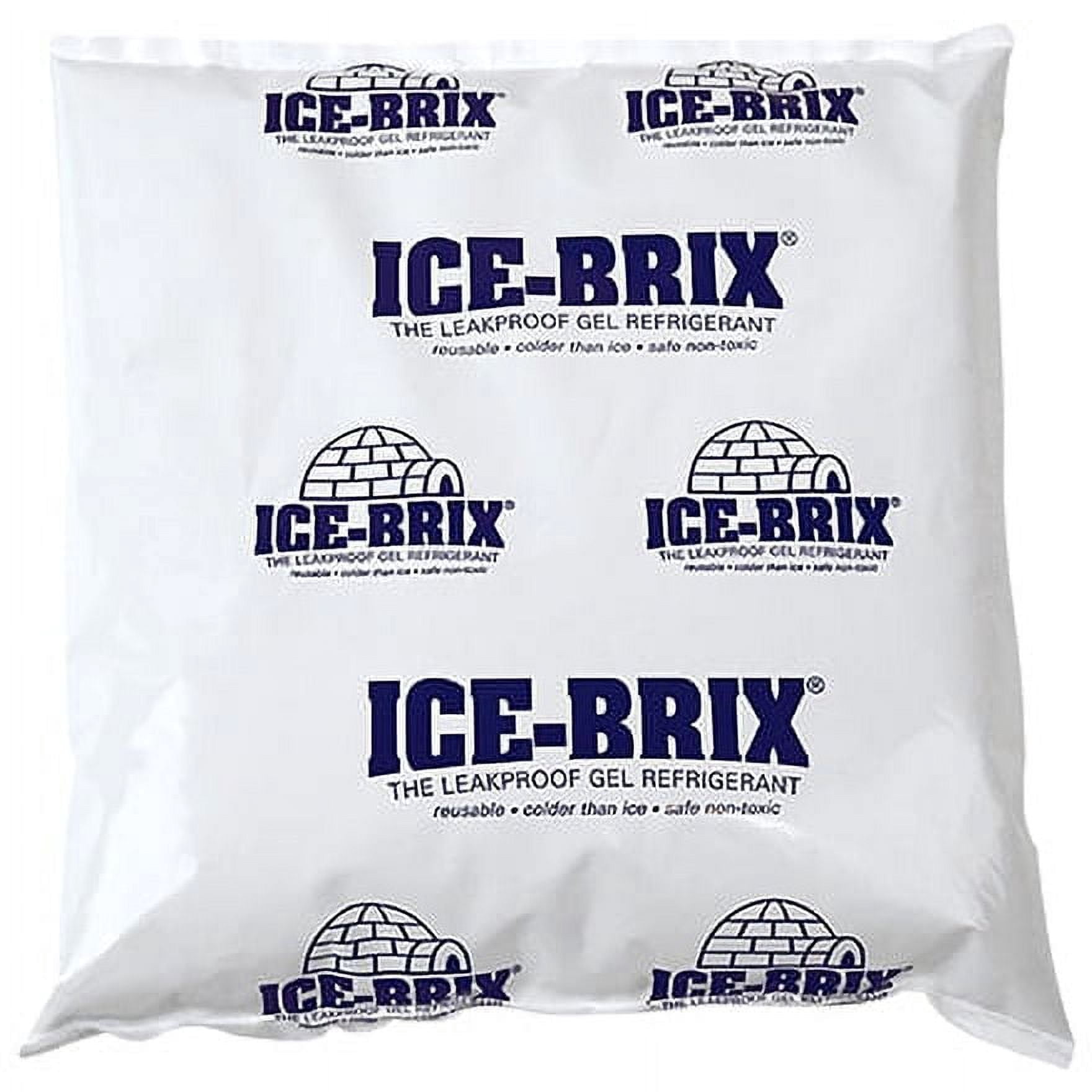 6 1/4 x 6 x 1" - 16 oz. Ice-Brix? Cold Packs - 18 Packs