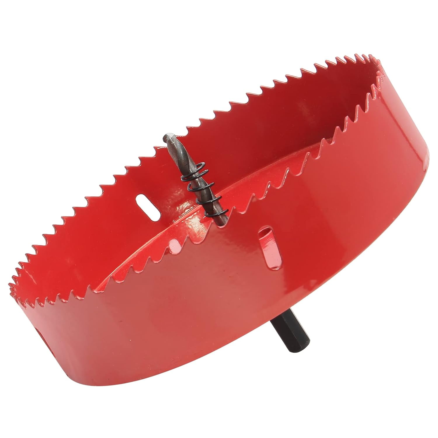 6-1/8 Inch / 155mm Hole Saw for Wood, 1.2 Inch Cutting Depth HSS BI ...