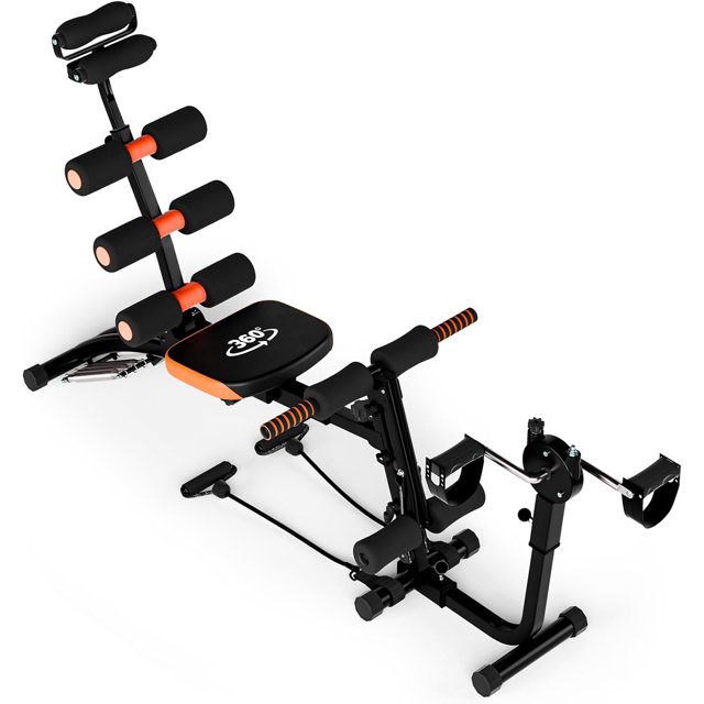 6 in 1 Ab Workout Bench for Home Gym Adjustable Workout Bench with Leg