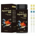 thumbnail image 1 of 6 in 1 Aquarium Test Strips Fast & Accurate Water Quality Testing Strips for Freshwater Saltwater,Pond Fish Tank Test Strips for PH,Carbonate,Hardness,Residual Chlorine,Nitrate,Nitrite 50pcs, 1 of 5