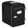 thumbnail image 1 of 6+1-Can 48-Watt Retro Mini Portable Fridge with Top-Mounted Active-Cooling Can Holder (Black), EFMIS171-BLACKPT, 1 of 4
